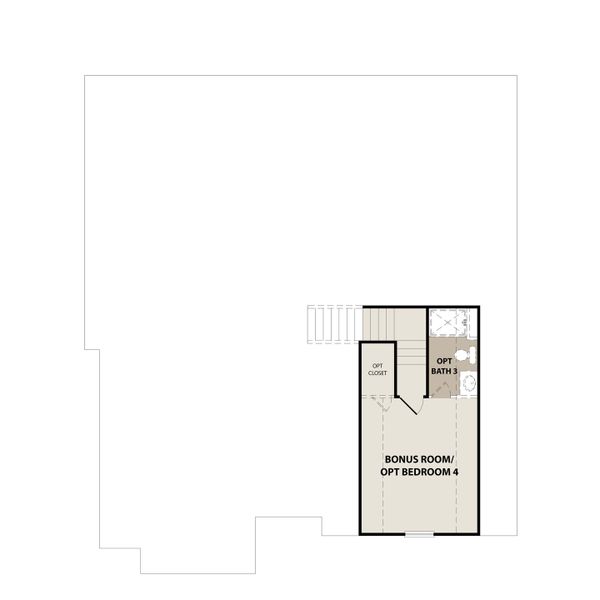 2D floor plan layout for the The Marne With Bonus by RTS Homes in Tranquil South, Hinesville, GA (Image 6).