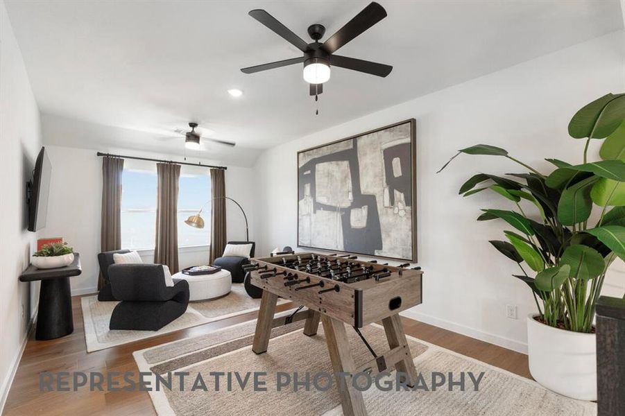 Furnished interior view inside a new home in Aster Park, McKinney (Image 37). Furnished interior view inside a new home in Aster Park, McKinney (Image 37).