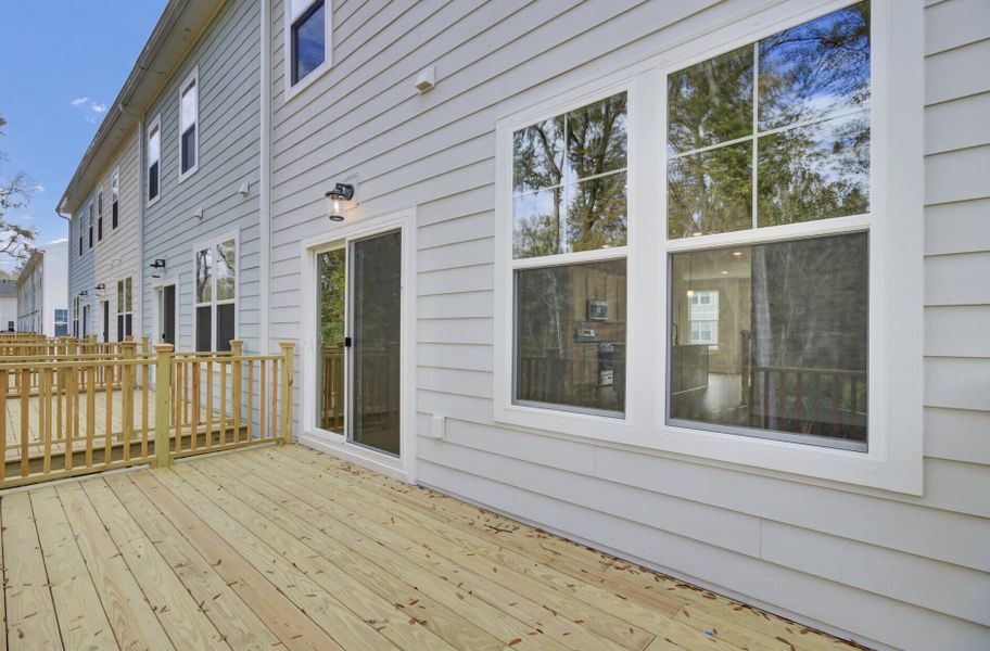 Exterior details and patio area of a home in , Johns Island (Image 28).