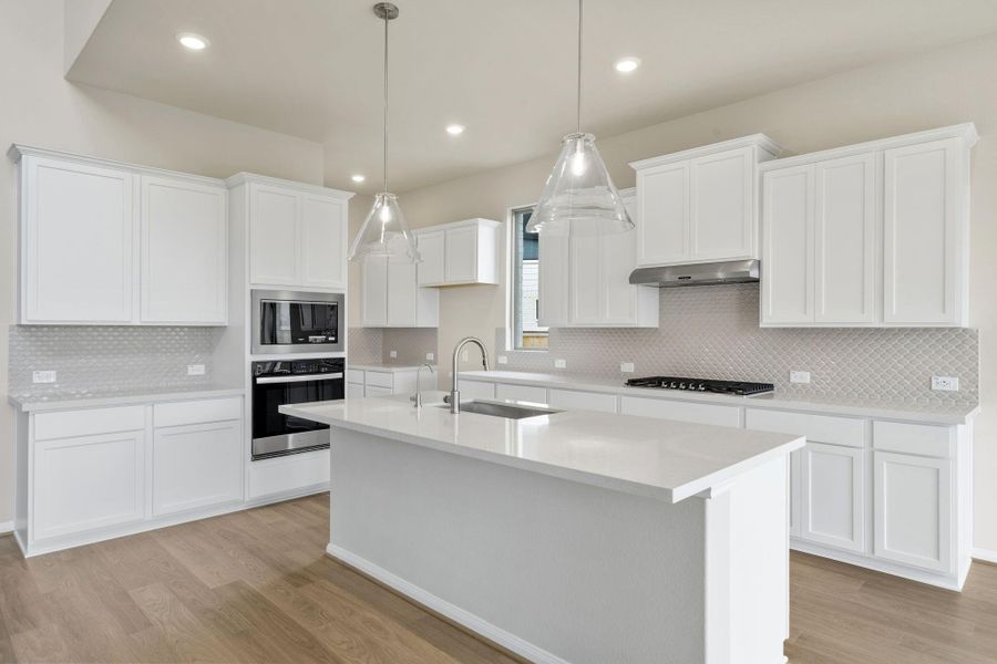 Furnished interior view inside a new home in Bridgeland, Cypress (Image 6).