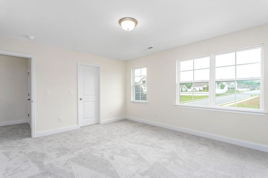 Representative unfurnished interior of a home built from the Jamestown by Keystone Homes NC in Royal Pines, Trinity (Image 61). Representative unfurnished interior of a home built from the Jamestown by Keystone Homes NC in Royal Pines, Trinity (Image 61).