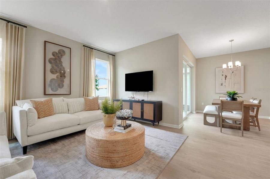 Furnished interior view inside a new home in Willowbrook North, Winter Haven (Image 31).