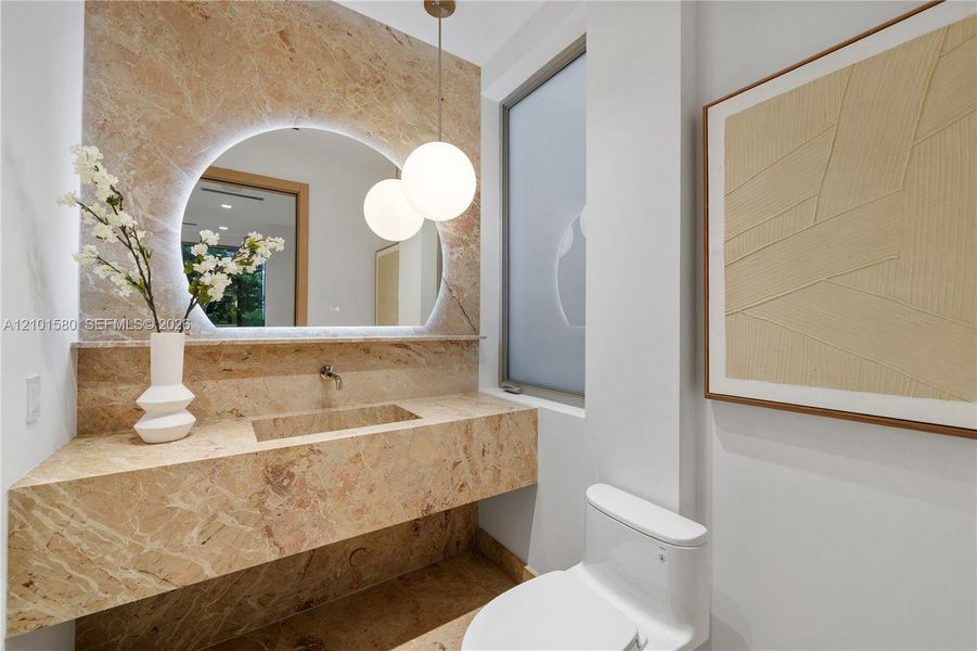 Furnished interior view inside a new home in , Miami (Image 12).