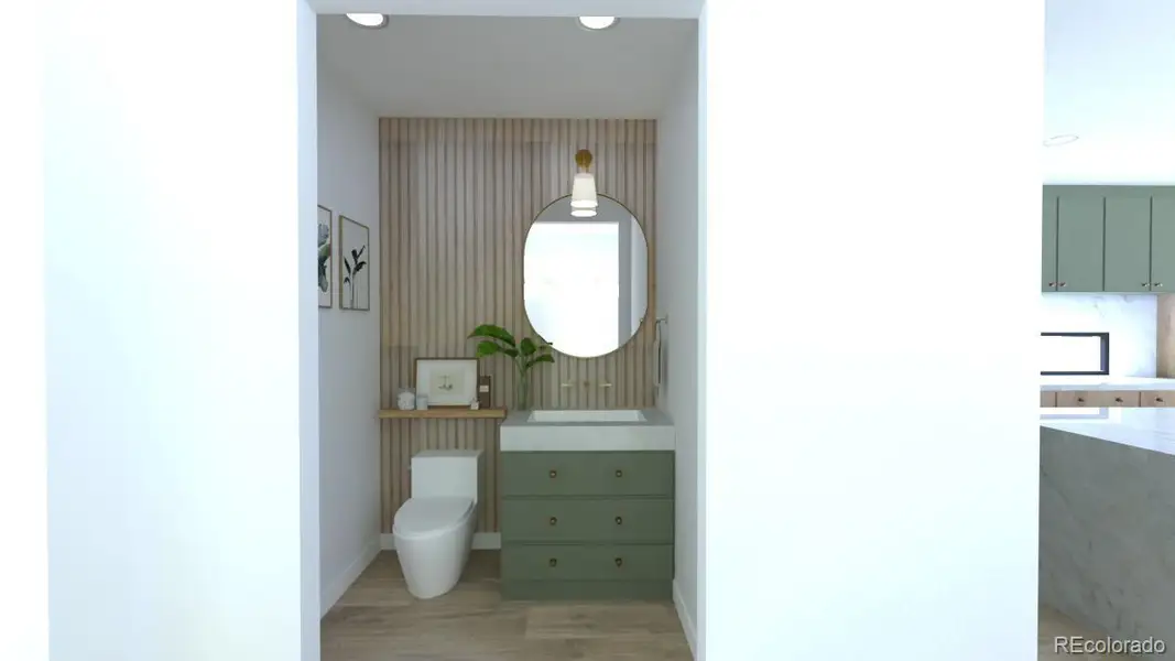 Furnished interior view inside a new home in , Denver (Image 11).