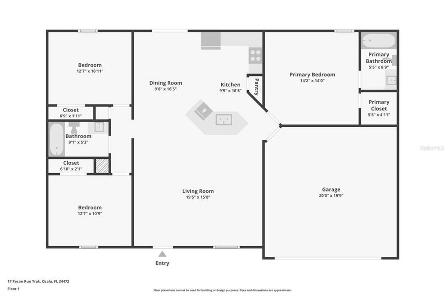 2D floor plan layout of this home in , Ocala, FL (Image 5).