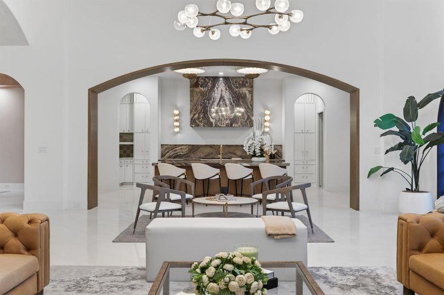 Furnished interior view inside a new home in , Dallas (Image 6).