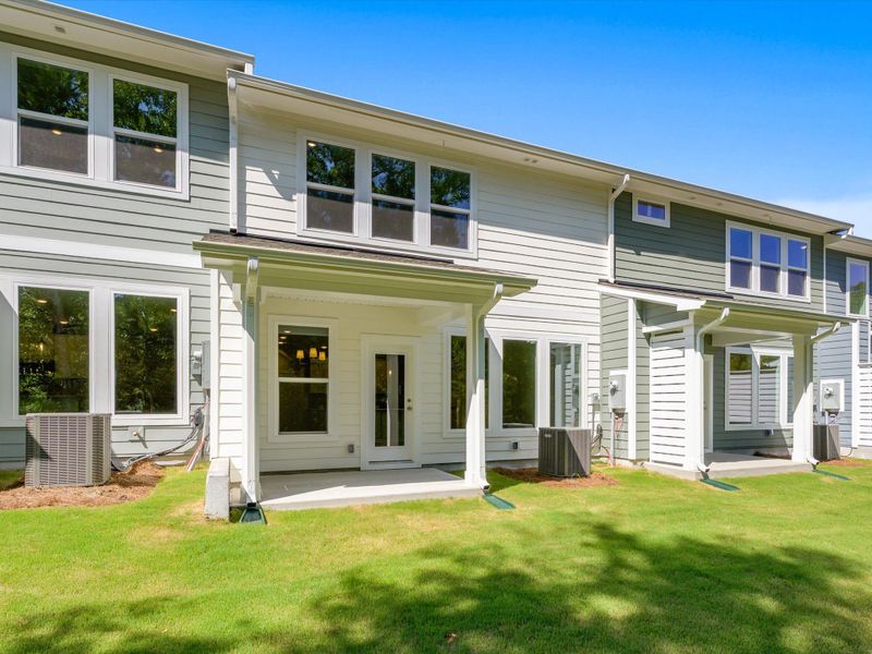 Exterior details and patio area of a home in Westview Towns, Waxhaw (Image 3).