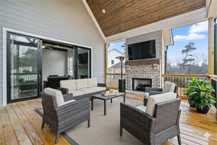 Exterior details and patio area of a home in , Marietta (Image 3).
