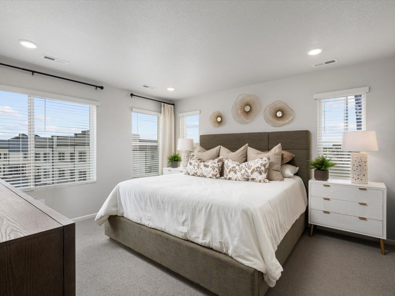 Furnished interior view inside a new home in Three Hills, Morrison (Image 8).