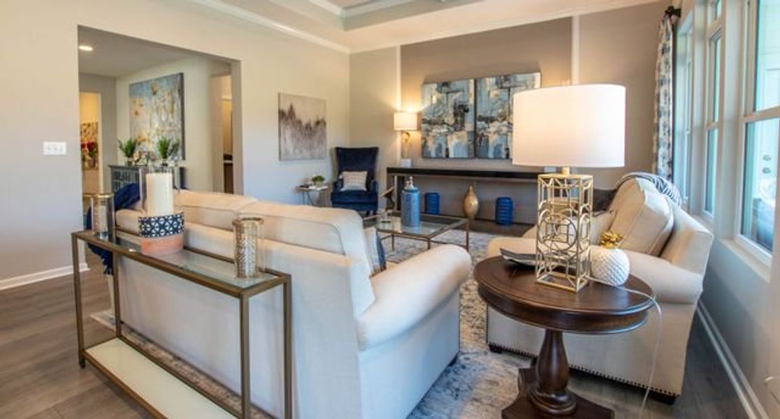Representative furnished interior of a home built from the Brodrick by True Homes in Heritage Hall, Statesville (Image 9).