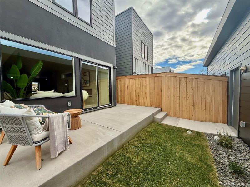 Exterior details and patio area of a home in , Denver (Image 21). Exterior details and patio area of a home in , Denver (Image 21).