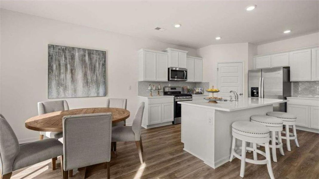 Furnished interior view inside a new home in Poplar Preserve, Newnan (Image 30).