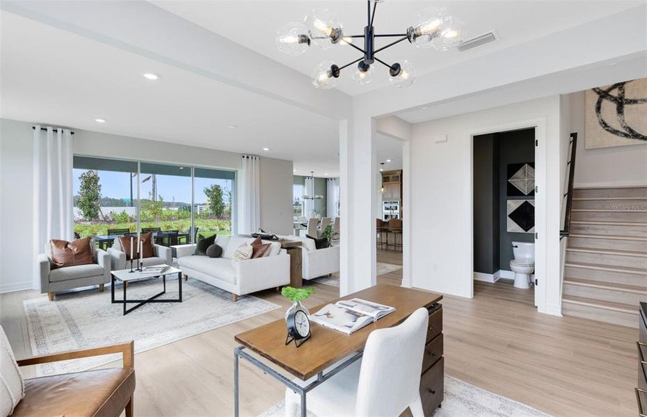 Furnished interior view inside a new home in Two Rivers, Zephyrhills (Image 12).