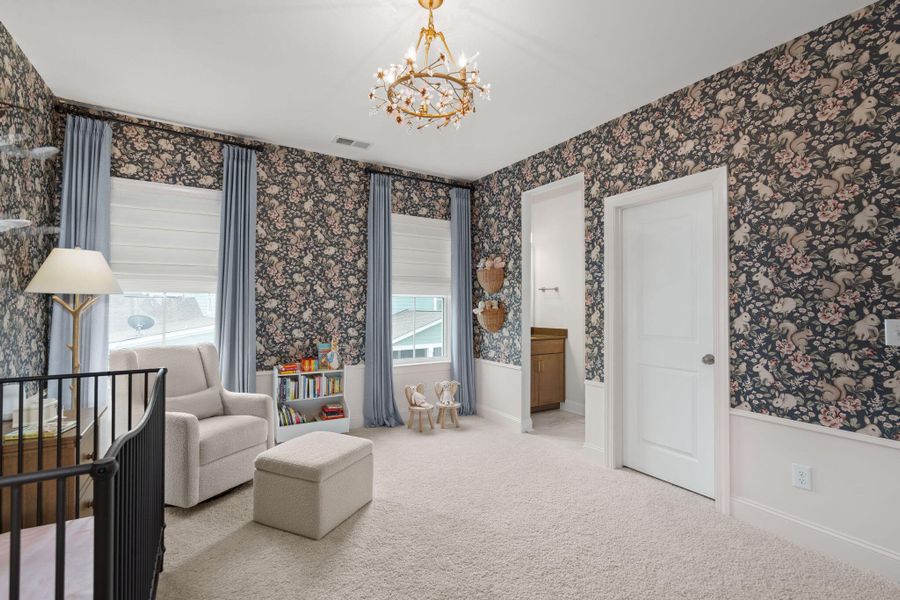 Furnished interior view inside a new home in Tidewater at Lakes of Cane Bay, Summerville (Image 48).