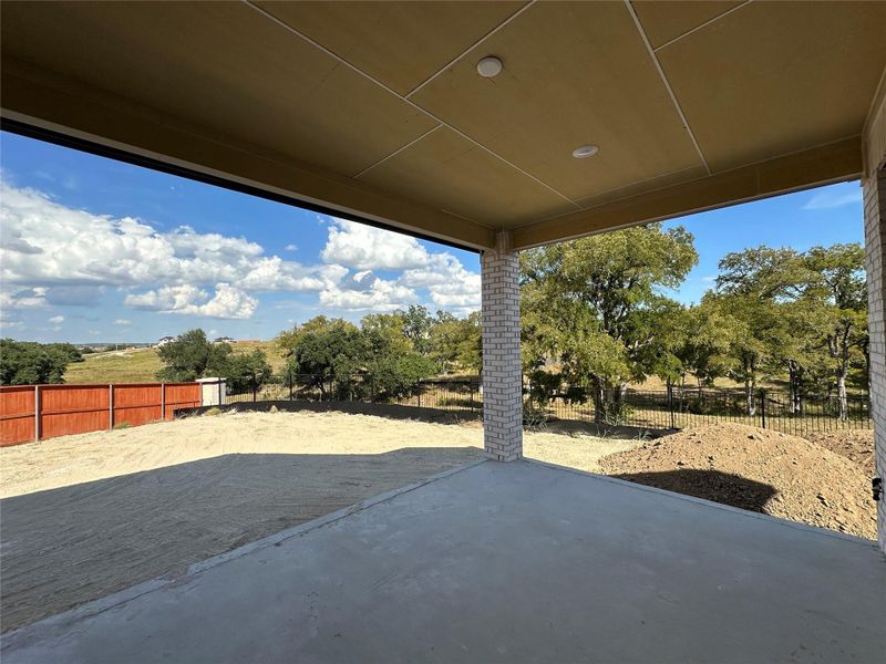 Rear Covered Patio and private backyard Rear Covered Patio and private backyard