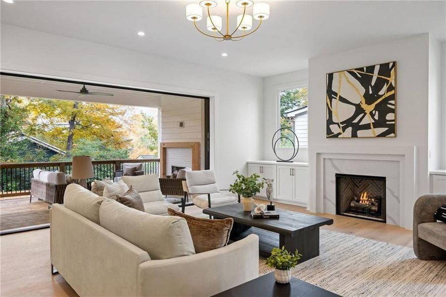 Furnished interior view inside a new home in , Chamblee (Image 9).