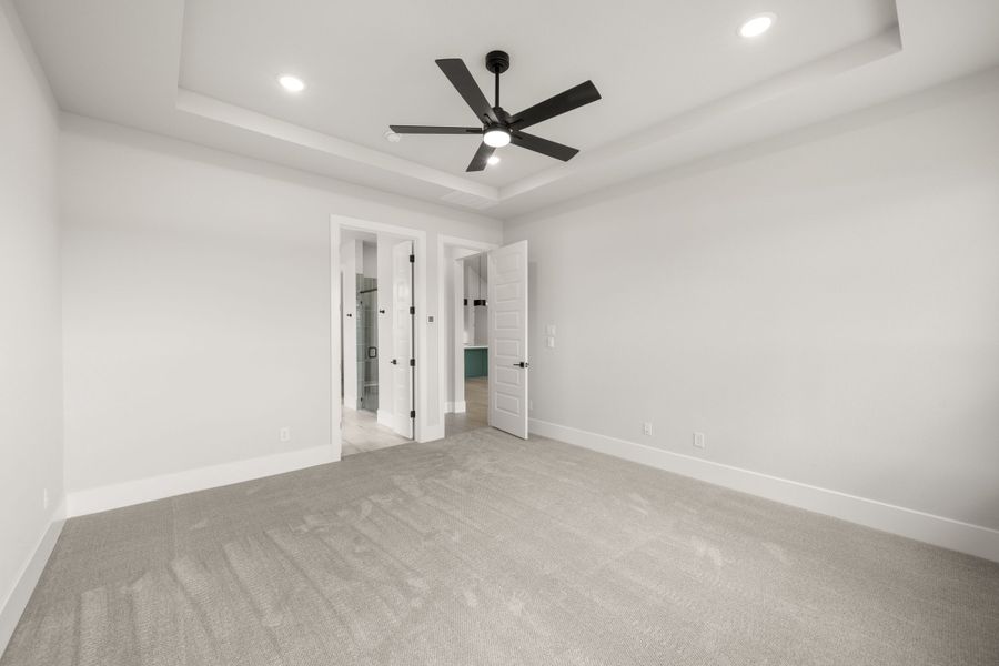 Spacious, unfurnished interior of a new home in Rio Vista at Kelly Ranch, Aledo (Image 29). Spacious, unfurnished interior of a new home in Rio Vista at Kelly Ranch, Aledo (Image 29).