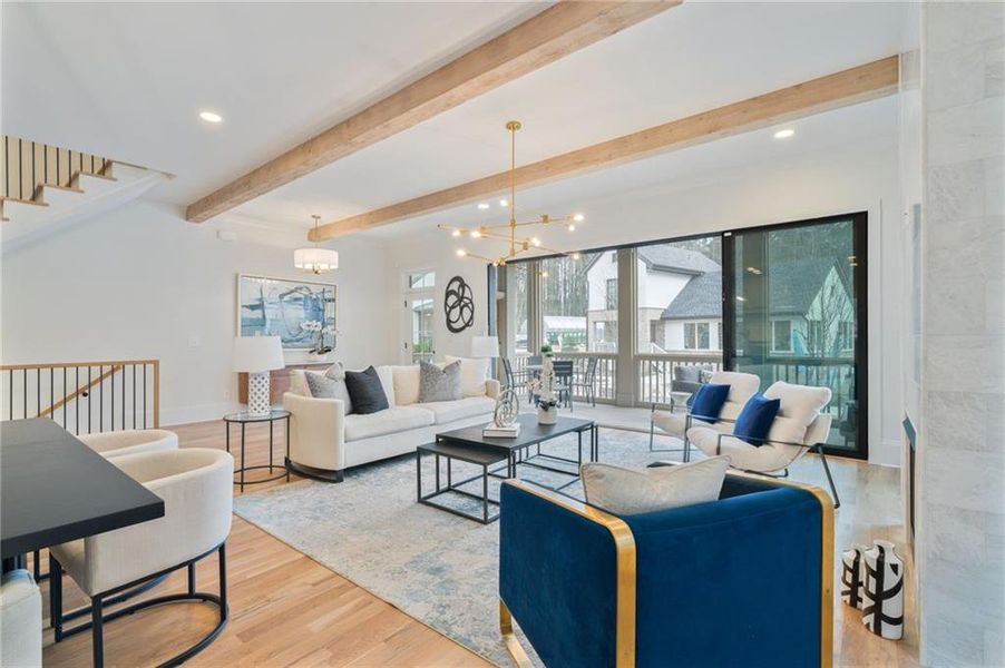 Furnished interior view inside a new home in Pendergrast Farm, Atlanta (Image 14).