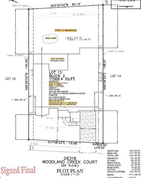 Image 6 of a home in Woodson’s Reserve 80′.