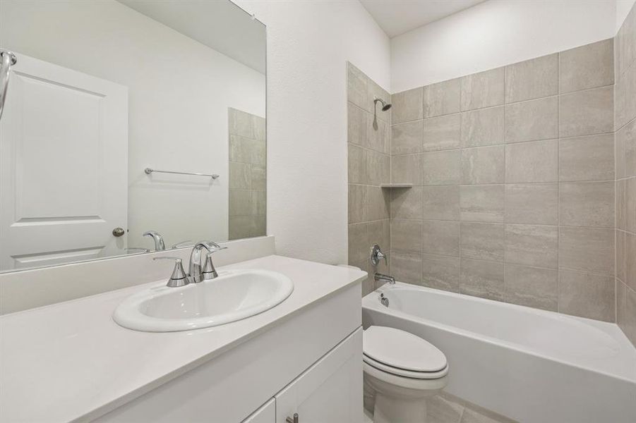 Furnished interior view inside a new home in Parks at Foster Crossing - Spring Series, Anna (Image 17).