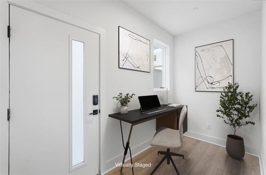 Furnished interior view inside a new home in , Dallas (Image 11).