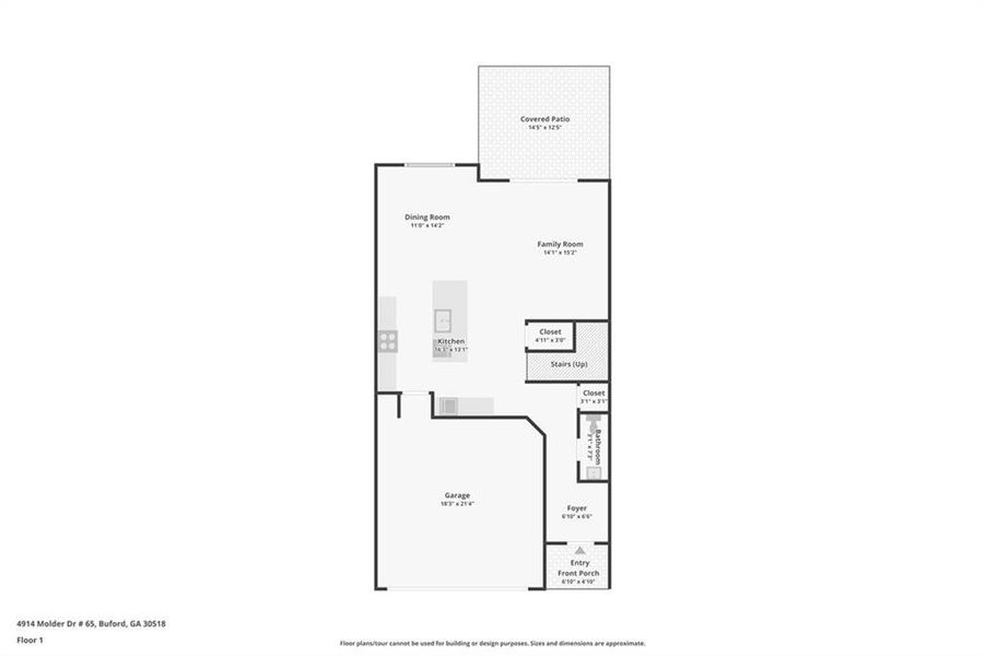2D floor plan layout of this home in , Buford, GA (Image 5).