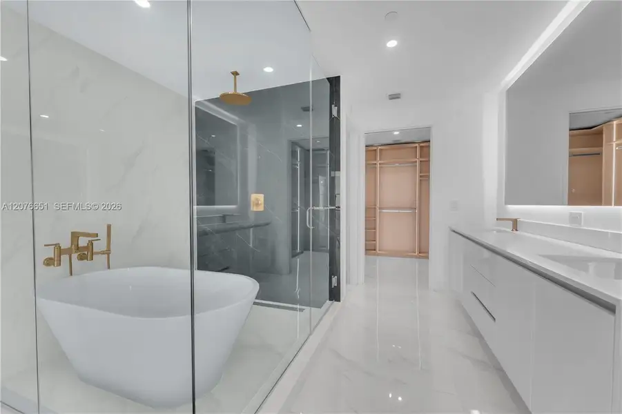 Furnished interior view inside a new home in , Miami (Image 9).