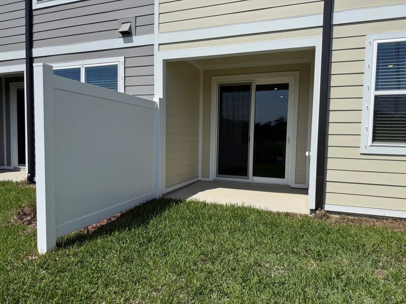 Covered back lanai - under construction