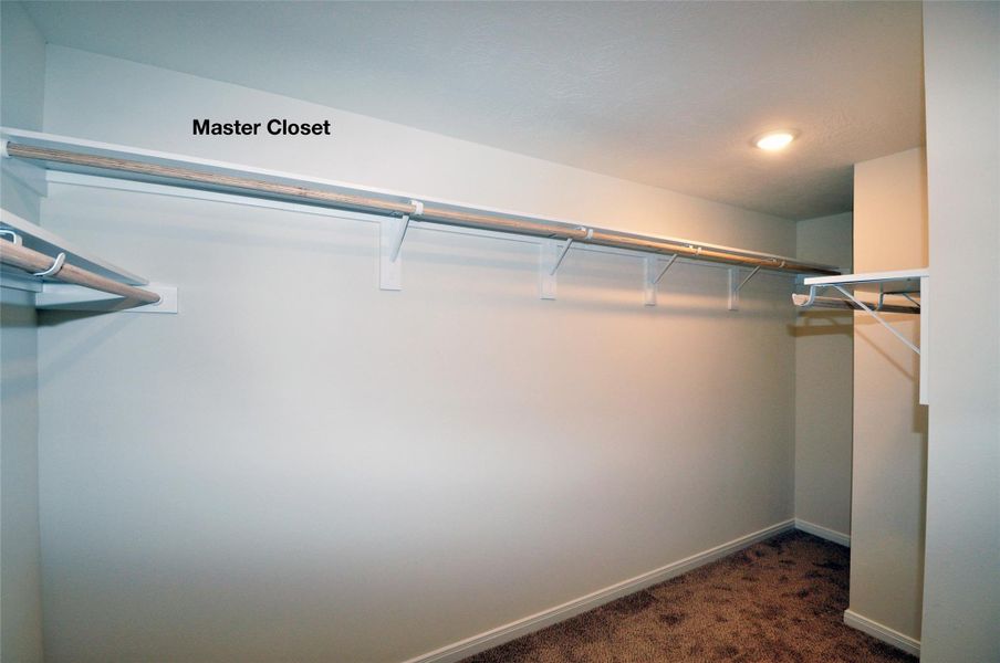 Second are of the master closet.