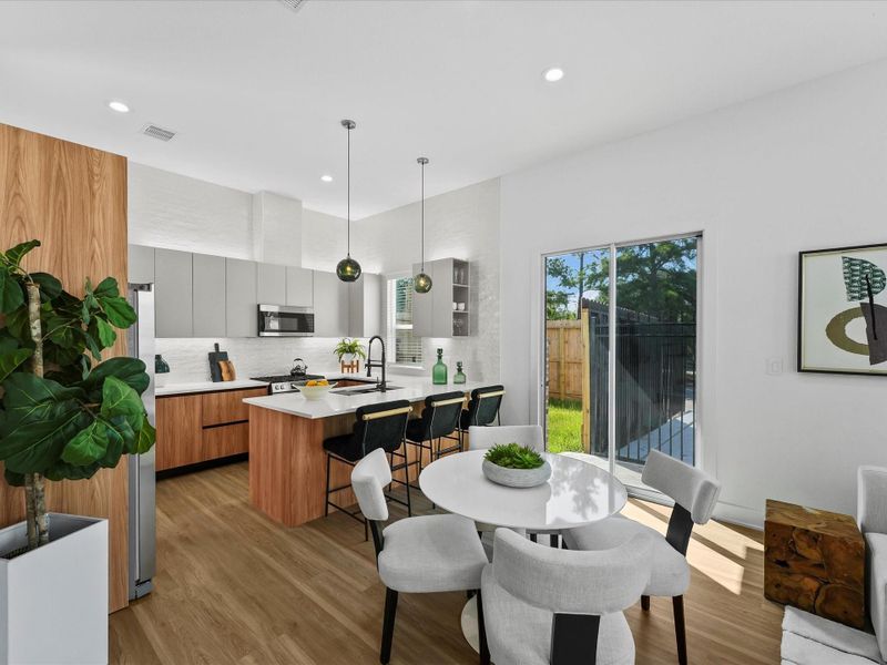 Furnished interior view inside a new home in , Houston (Image 24).