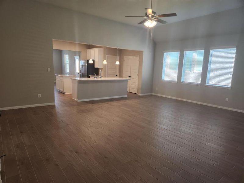 Kitchen open to great room