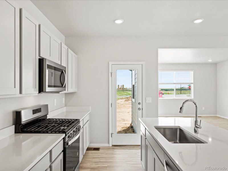 Furnished interior view inside a new home in Lake Bluff, Greeley (Image 6). Furnished interior view inside a new home in Lake Bluff, Greeley (Image 6).