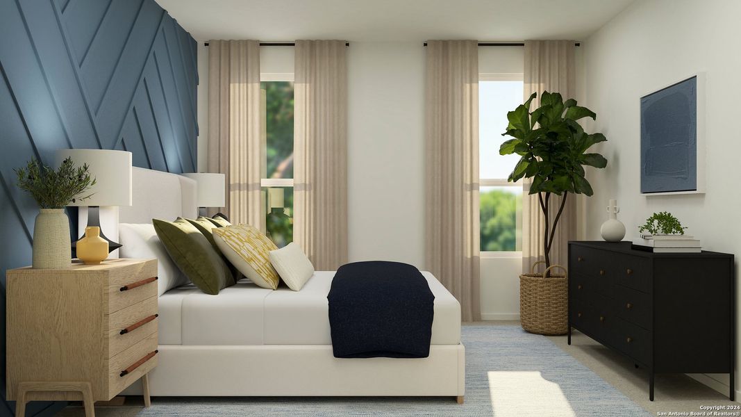 Furnished interior view inside a new home in Brookmill, San Antonio (Image 23). Furnished interior view inside a new home in Brookmill, San Antonio (Image 23).