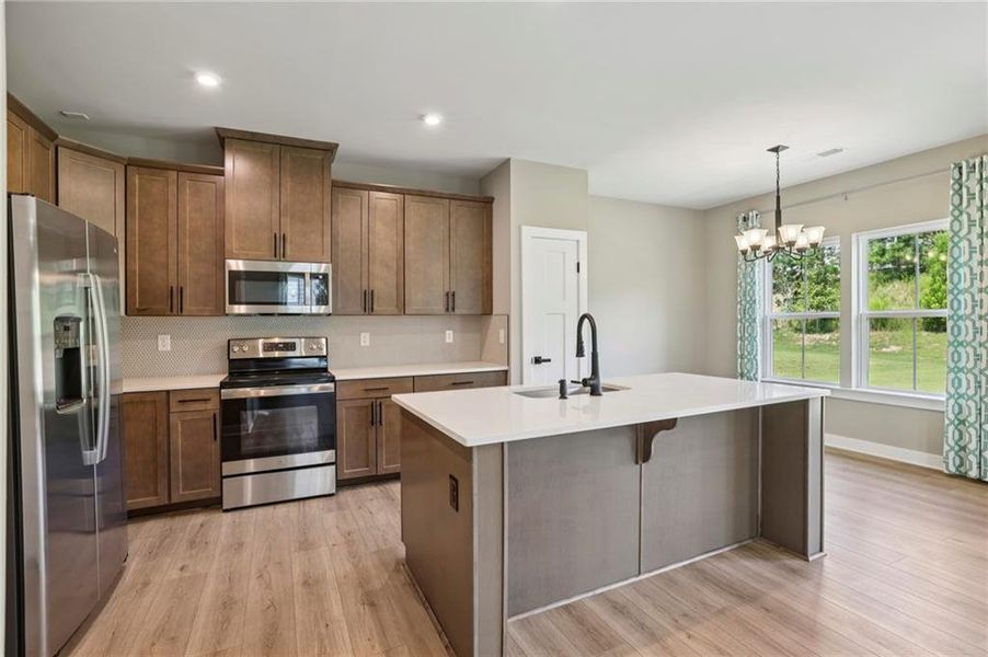 Furnished interior view inside a new home in , Hoschton (Image 10).