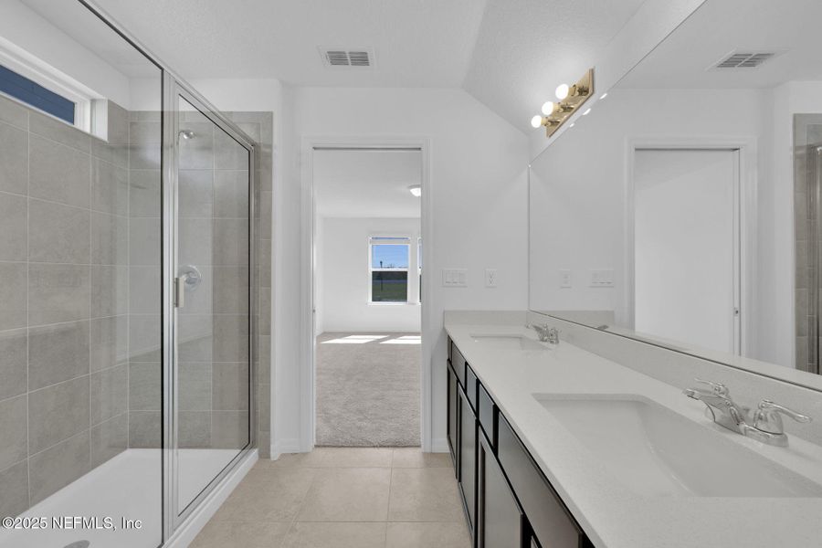 Furnished interior view inside a new home in Wells Landing, Jacksonville (Image 11).