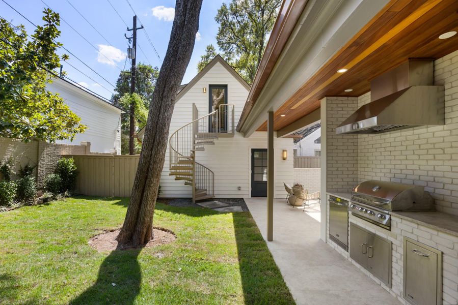 Exterior details and patio area of a home in , Austin (Image 24). Exterior details and patio area of a home in , Austin (Image 24).