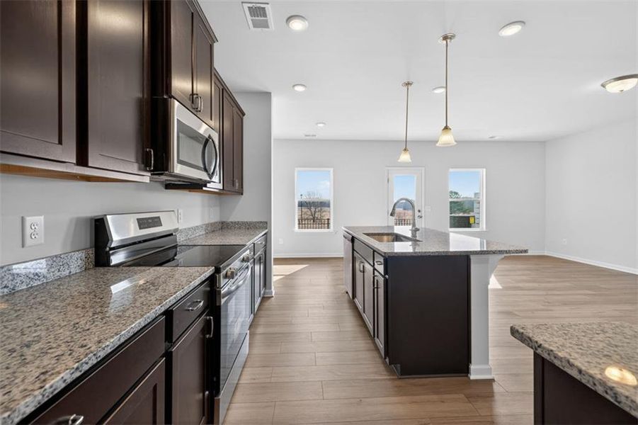 Furnished interior view inside a new home in Townes At The Stiles, Cartersville (Image 9).