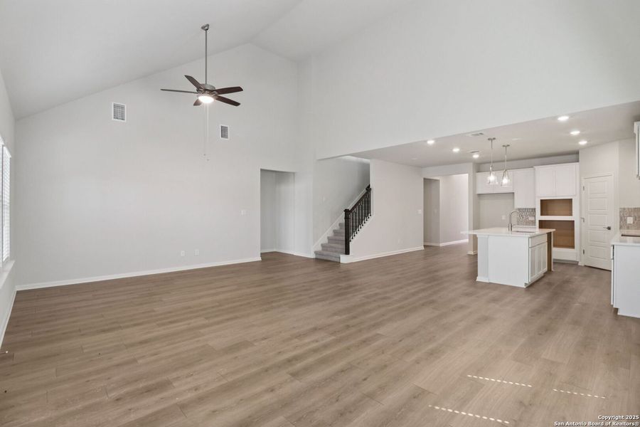 Spacious, unfurnished interior of a new home in Arcadia Ridge - Classic Series, San Antonio (Image 29). Spacious, unfurnished interior of a new home in Arcadia Ridge - Classic Series, San Antonio (Image 29).