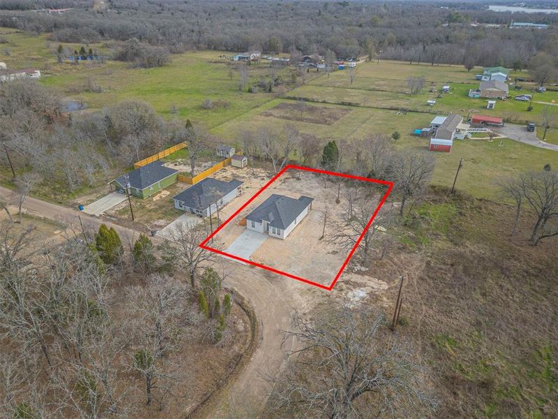 Drone / aerial view with a rural view