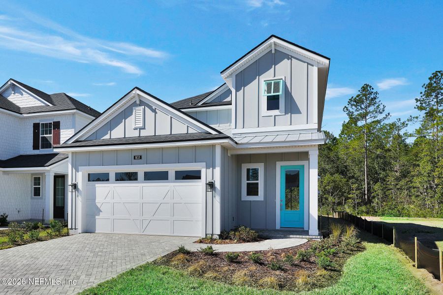Front exterior of a new home in , Ponte Vedra, FL, highlighting curb appeal (Image 22).
