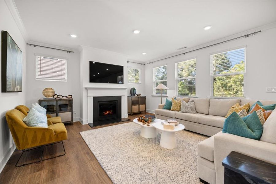 Furnished interior view inside a new home in Willow Creek, Watkinsville (Image 19).