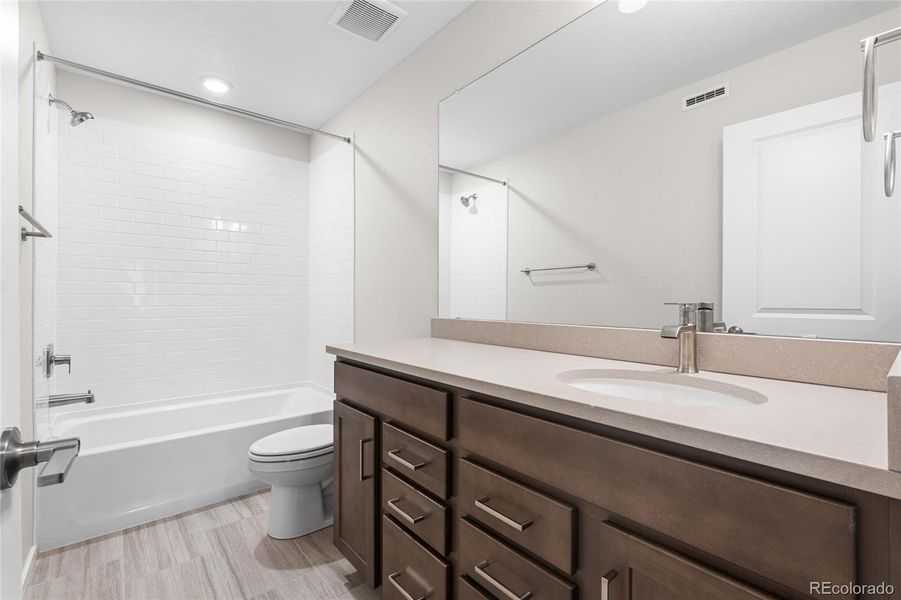 Furnished interior view inside a new home in Harvest Crossing, Aurora (Image 3).