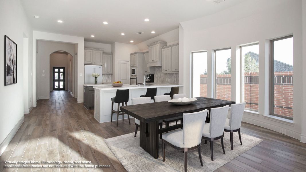 Furnished interior view inside a new home in Briggs Ranch, San Antonio (Image 6). Furnished interior view inside a new home in Briggs Ranch, San Antonio (Image 6).