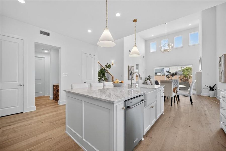 Furnished interior view inside a new home in , Frisco (Image 9).