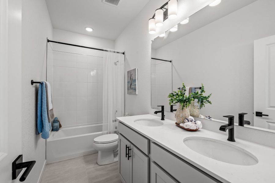 Furnished interior view inside a new home in Elevate at Wolf Ranch, Colorado Springs (Image 5).
