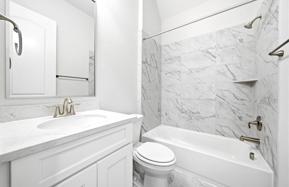 Furnished interior view inside a new home in The Highlands 55′, Porter (Image 6).