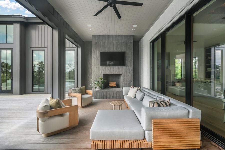 Exterior details and patio area of a home in , Charleston (Image 27). Exterior details and patio area of a home in , Charleston (Image 27).