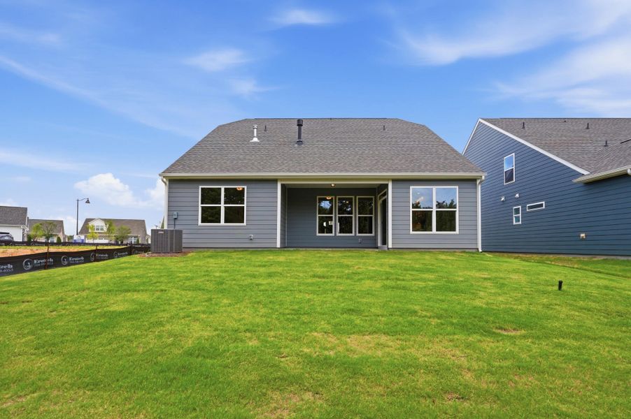 Exterior details and patio area of a home in Founders Landing | 55+ Community, Gastonia (Image 22).