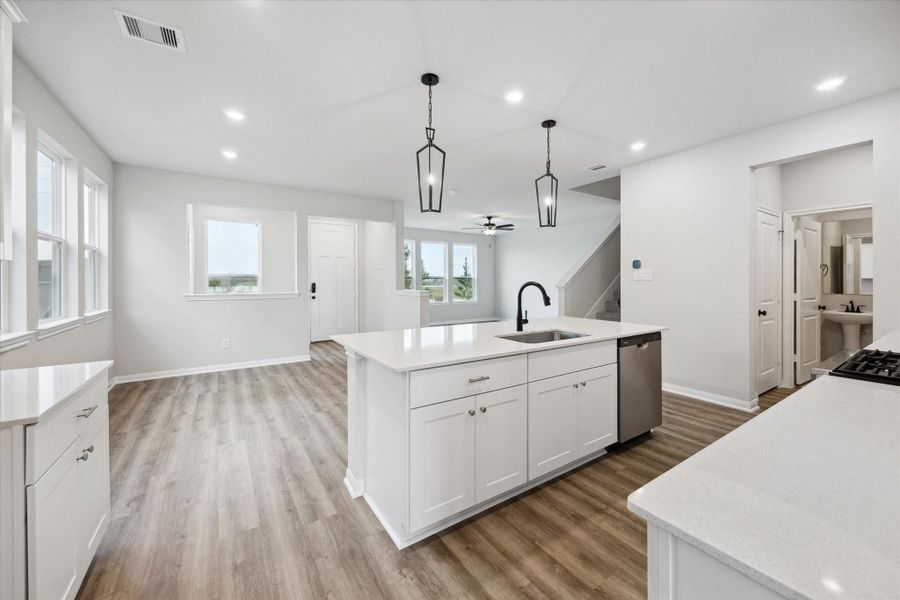 Furnished interior view inside a new home in Elyson, Katy (Image 6).