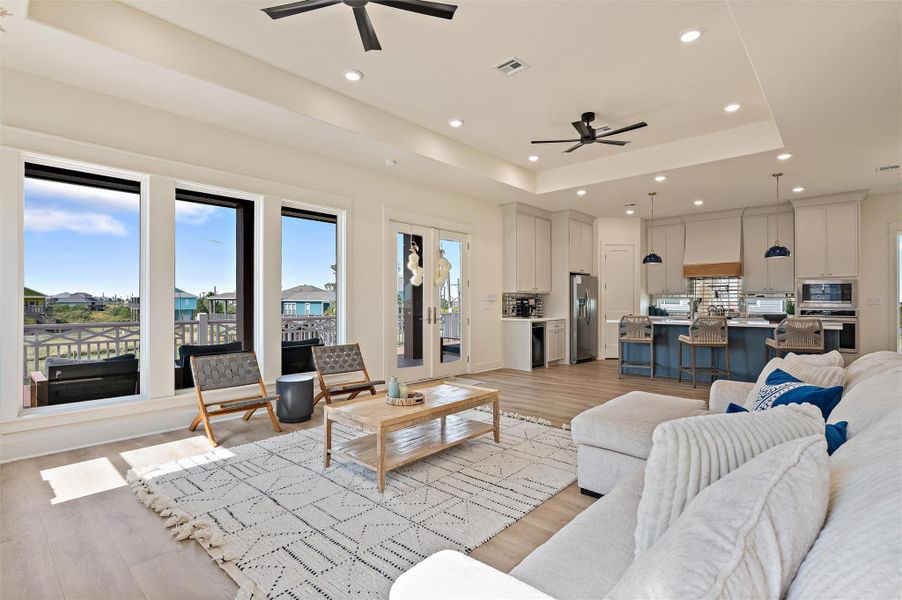 Furnished interior view inside a new home in , Crystal Beach (Image 5).